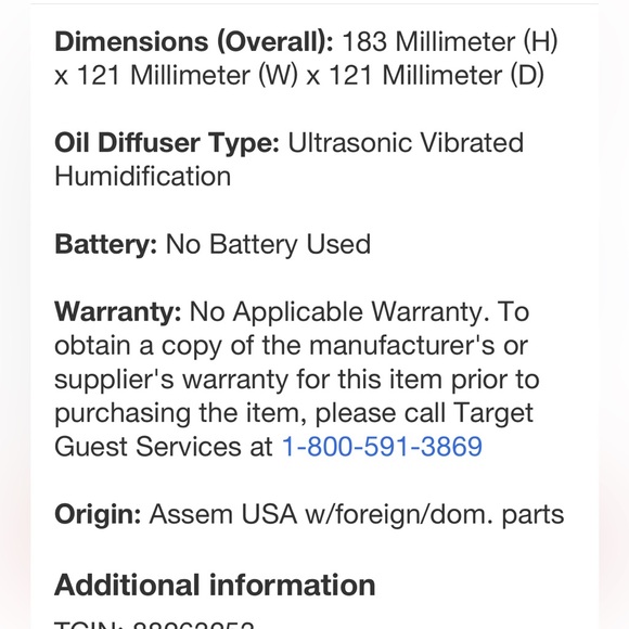 LIFELINES NWT waves ultra sonic diffuser -cascading mist & light & essential oil - Picture 12 of 12